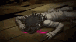Kokichi Laying Down  GIF