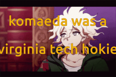 Komaeda Virginia Tech Hokie GIF