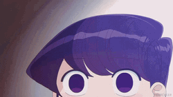 Komi Growing Cat Ears GIF