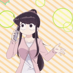 Komi San Phone Calling GIF