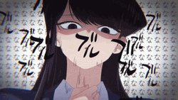 Komi Scary Look GIF