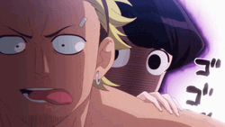 Komi Sneaking Behind GIF