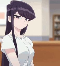 Komi Waving Hi GIF