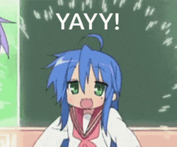 Konata Izumi Celebrate Meme GIF