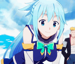 Konosuba Aqua Charming Smile GIF