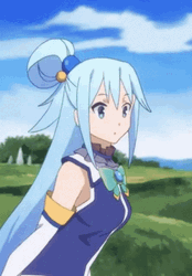 Konosuba Aqua Cute Whistling GIF