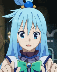 Konosuba Aqua Pretty Face GIF