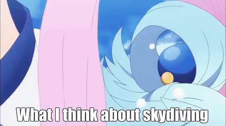 Konosuba What I Think About Skydiving GIF