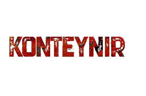Konteyner Logo With Map Background Sticker