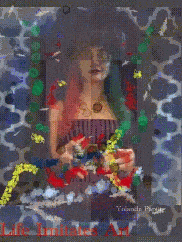 Kool Aid Man Woman Painting GIF