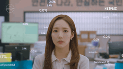 Korean Actress Park Min Young Overthinking  GIF