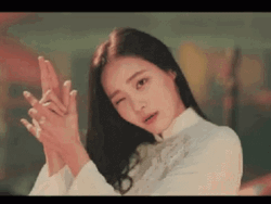 Korean Girl Doing Finger Gun GIF