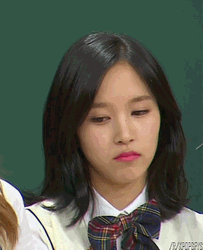 Korean Girl Meh Face GIF