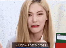 Korean Girl Saying Ugh That Gross GIF