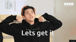 Korean Guy State Lets Get It Get Down GIF