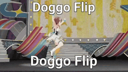 Korone Doggo Cartwheel Flip GIF