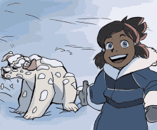 Korra And Dog Animation GIF