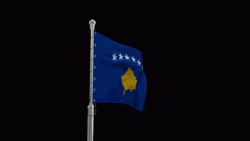 Kosovo Flag In The Wind GIF