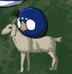 Kosovo Goat Countryballs GIF