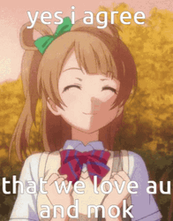 Kotori Minami Yes I Agree GIF
