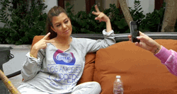 Kourtney Kardashian Peace GIF