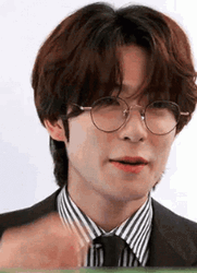 Kpop Band Nct 127 Jaehyun Taking Off Glasses  GIF