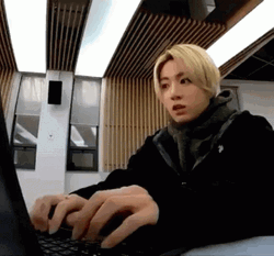 Kpop Bts Jungkook Typing Fast GIF
