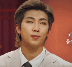 Kpop BTS Rm Angry Annoyed Side Eye GIF