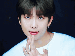 Kpop BTS Rm Bubble Smile GIF