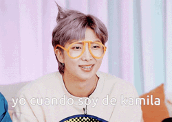 Kpop BTS Rm Cute Frame Hair GIF