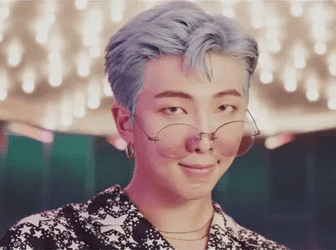 Kpop BTS Rm Fingergun Wink GIF