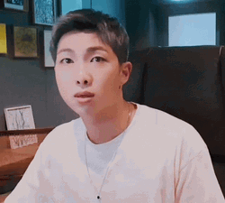 Kpop BTS Rm Glowing Lights GIF
