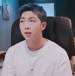 Kpop BTS Rm Livestream Talking GIF