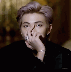 Kpop BTS Rm Serious Stare GIF
