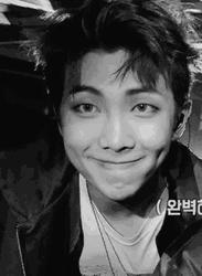 Kpop BTS Rm Smile Peace Sign GIF