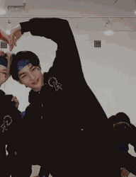 Kpop Stray Kids Group Members Heart Pose GIF