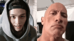 Kpop YangYang Dwayne Rock Eyebrow GIF