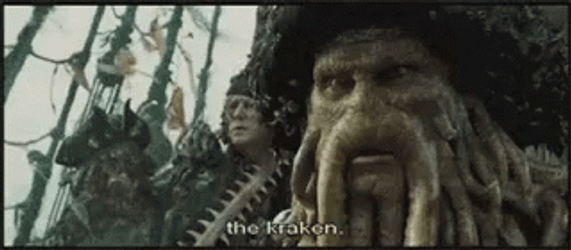 Kraken Davy Jones Not Fortunate GIF
