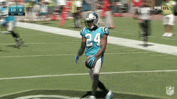 Kramer Giddy Up Footballer In Blue Jersey GIF