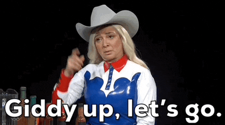 Kramer Giddy Up Maya Rudolph Let's Go GIF