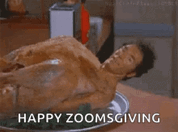 Kramer Turkey Zoomsgiving Seinfeld GIF