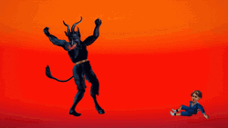 Krampus Being Hysterical GIF
