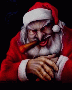 Krampus Santa Costume GIF