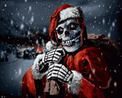 Krampus Santa Skeleton GIF