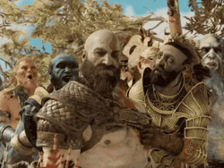 Kratos Funny Burn Savage Meme GIF