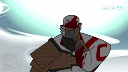 Kratos God Of War Blood Face Wipe GIF