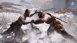 Kratos God Of War Face Off GIF