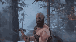 Kratos God Of War Smirk Nod GIF