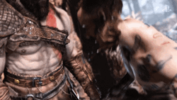 Kratos God Of War Try Harder Punch GIF