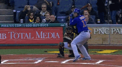 Kris Bryant Chicago Cubs Hit GIF